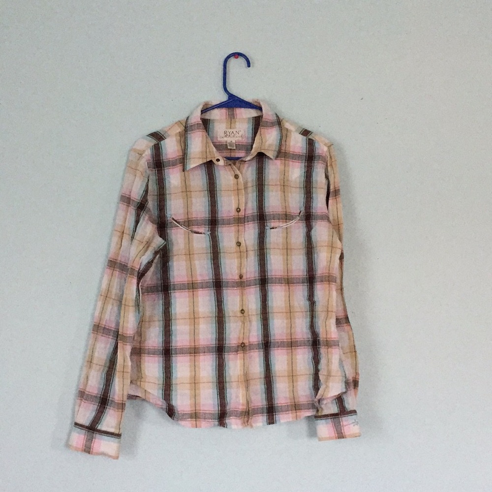 Ryan Michael plaid shirt